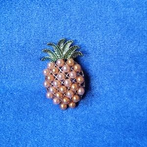 New Pineapple pearl brooch
